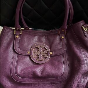 Tory Burch Rich Purple Tote